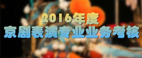 美女被鸡巴爆操到国家京剧院2016年度京剧表演专业业务考...